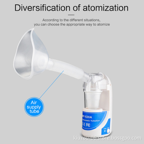KIUZOU Home Ultrasonic Nebulizer Compact and Portable Inhalers Nebulizer Mist Discharge Asthma Inhaler Mini Atomizer (EU Plug)